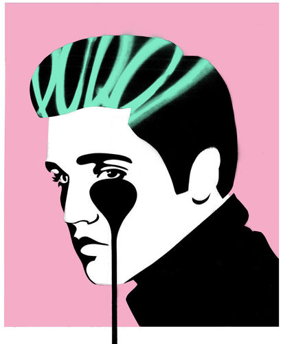 Pure Elvis-King Creole Framed Artist Proof By Pure Evil