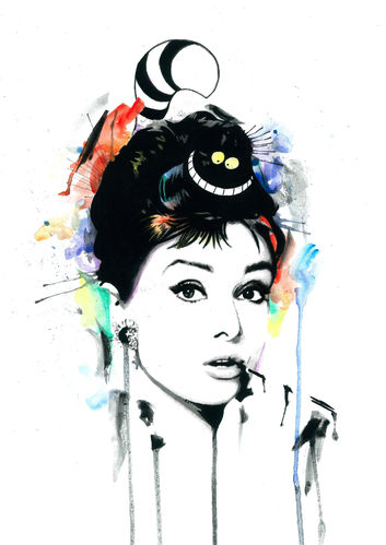 Audrey Dream signed art print by Richard Berner