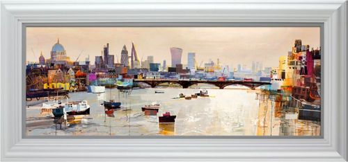Purple Haze -London Framed art print by Tom Butler