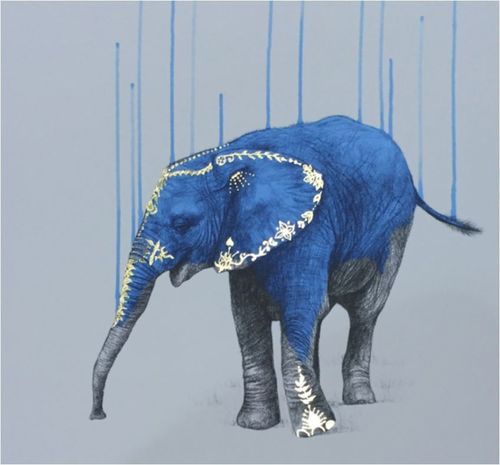 Wild Strength Gold Edition Art Print by Louise McNaught