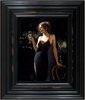 Fabian Perez Tiffany with Champagne Framed Art Print