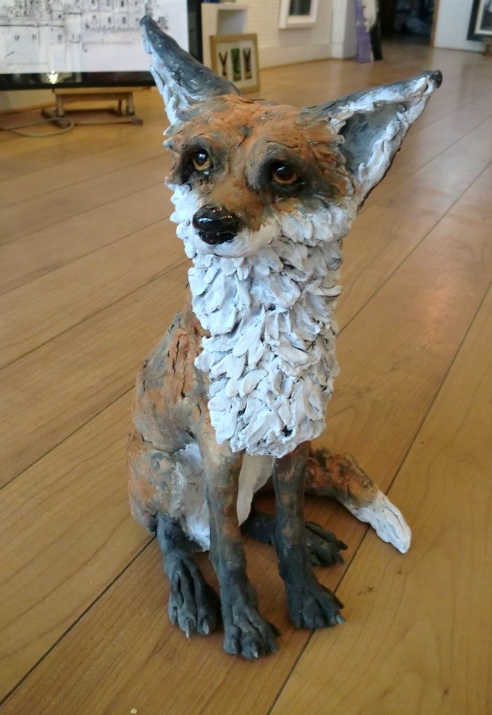 Halcyone The Fox Sculpture by Louise Brown