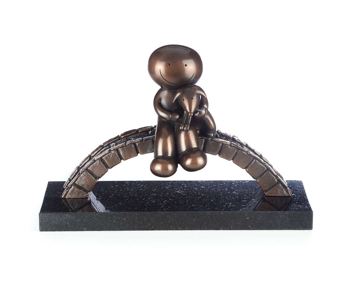 Watching the World Go By by Doug Hyde Bronze Sculpture
