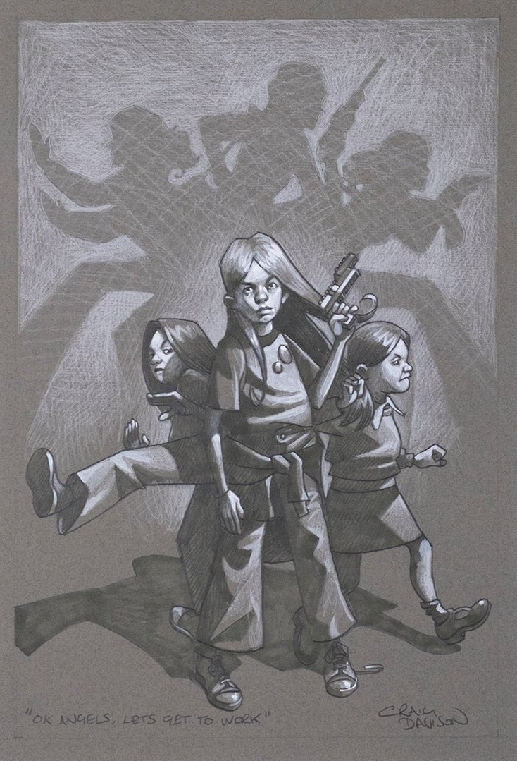 Ok Angels, Lets Get To Work - Sketch by Craig Davison