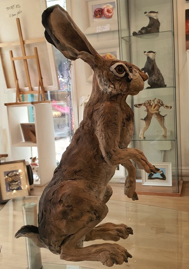 Sidney The Standing Hare Original Sculpture