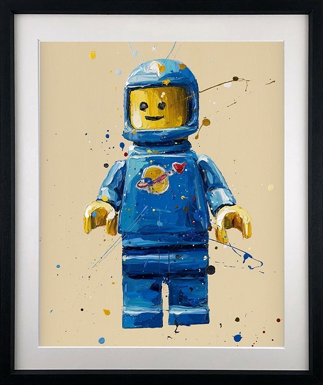 Blue Lego Man by Paul Oz Framed Edition