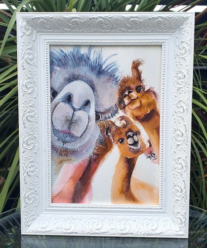 Photobombed by Melanie Jacobs Original Watercolour