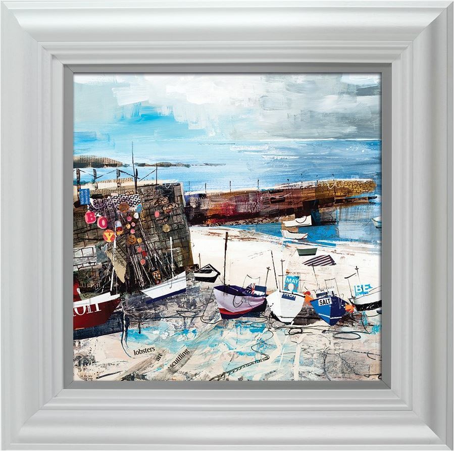 Tom Butler Sennen Cove Boats Framed Art Print