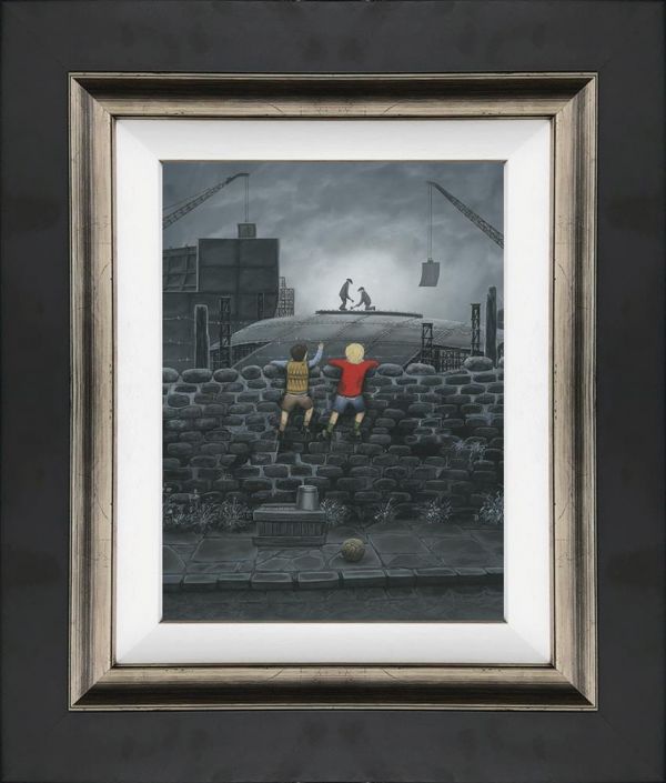 Give us A Wave Dad By Leigh Lambert -Canvas Free UK Delivery