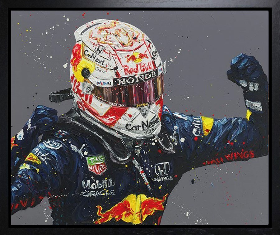 Monaco Max by Paul Oz Framed Hand Embellished Canvas