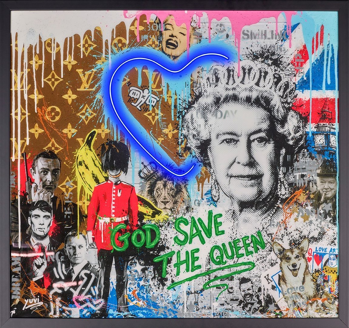 God Save The Queen by Yuvi LED Edition