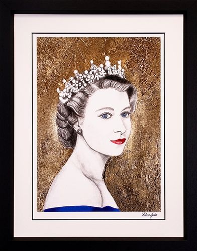 'God Save The Queen' By Melanie Jacobs Framed Edition No1A/P In Stock
