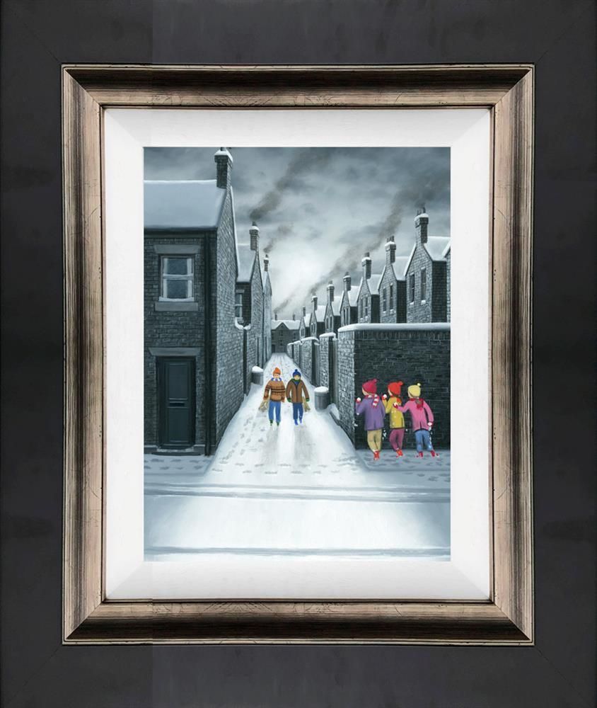 After Three By leigh Lambert Framed Canvas