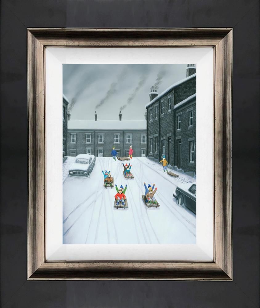 Off We Go By Leigh Lambert Framed Canvas Edition