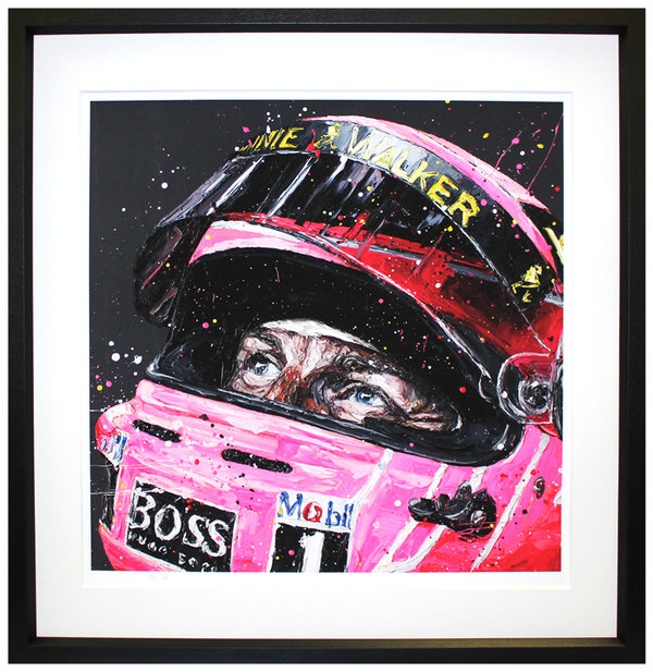 Pink for Papa Framed Edition on Paper by Paul Oz