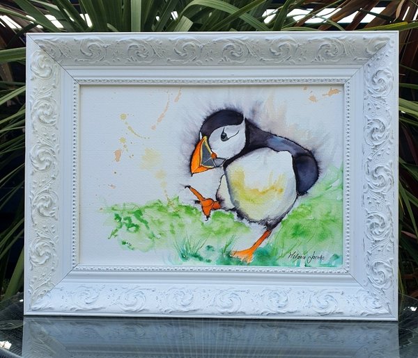 Huffin and Puffin' By Melanie Jacobs- Original Watercolour