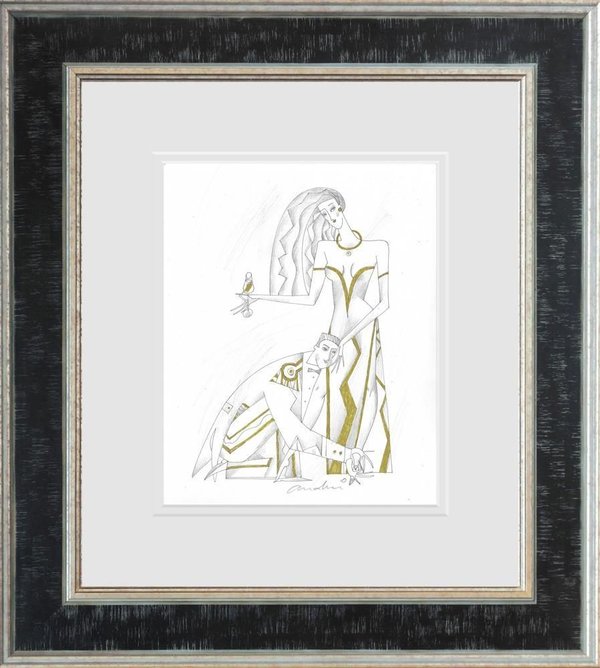 Lord And Lady l Framed Sketch by Andrei Protsouk