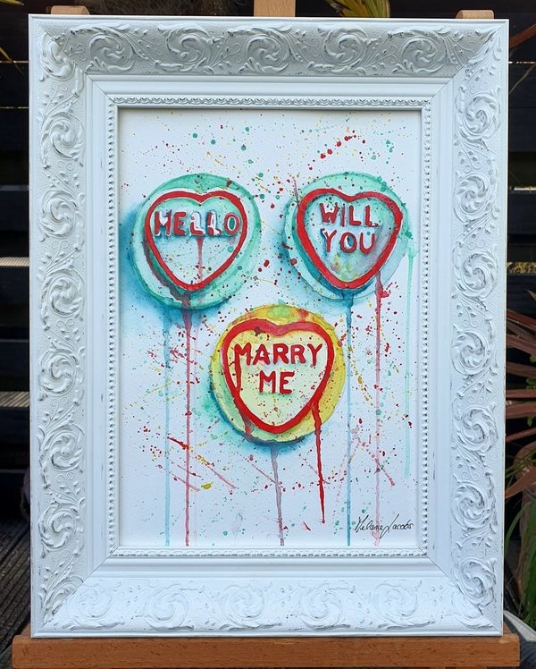 'Will You Marry Me?' Lovehearts By Melanie Jacobs