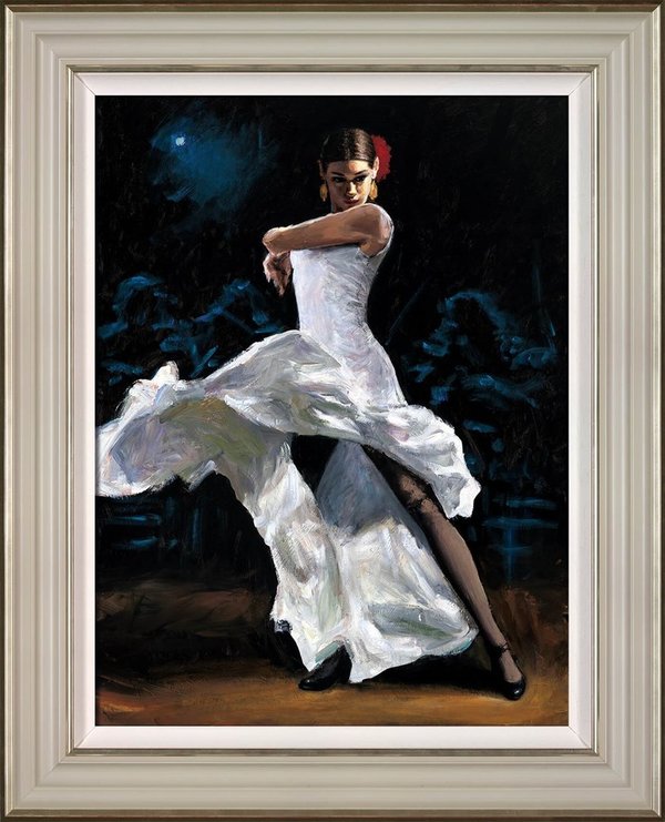 Flamenca de Blanco by Fabian Perez  Framed Edition