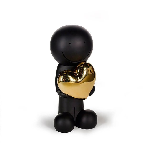 One Love (Black and Gold) by Doug Hyde Sculpture