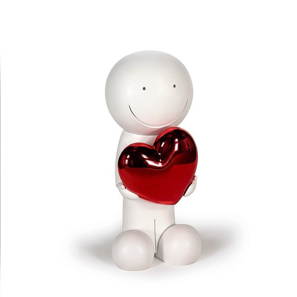 One Love (White & Red) by Doug Hyde Sculpture